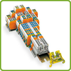 WAGO Compact Rail-Mounted Terminal Blocks